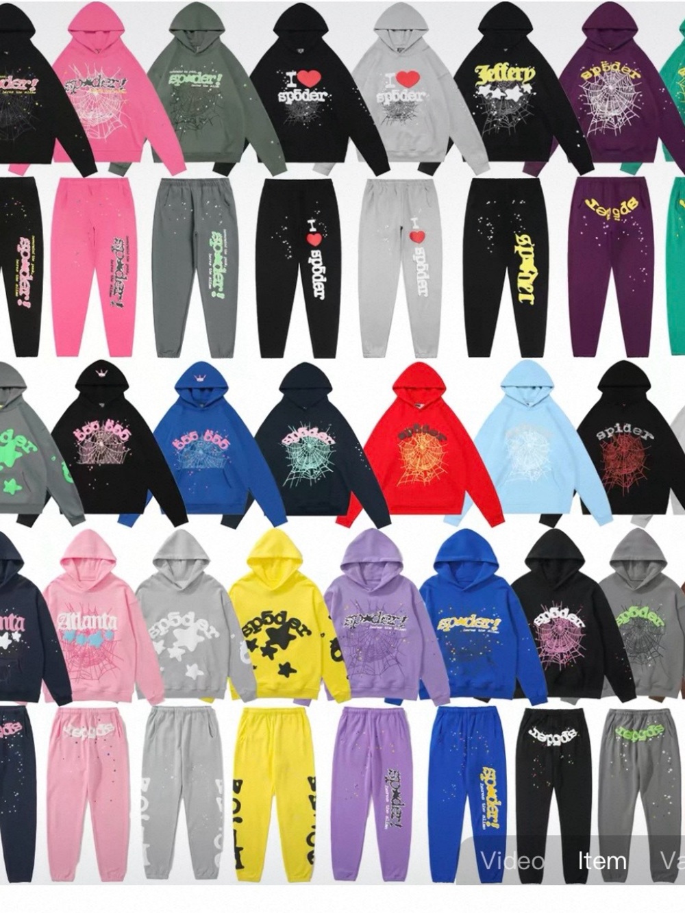 Full set Spider Hoodie & Pants Set 🕸️